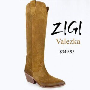 ZIGI Valezka Suede Western Knee High Boots Size 41